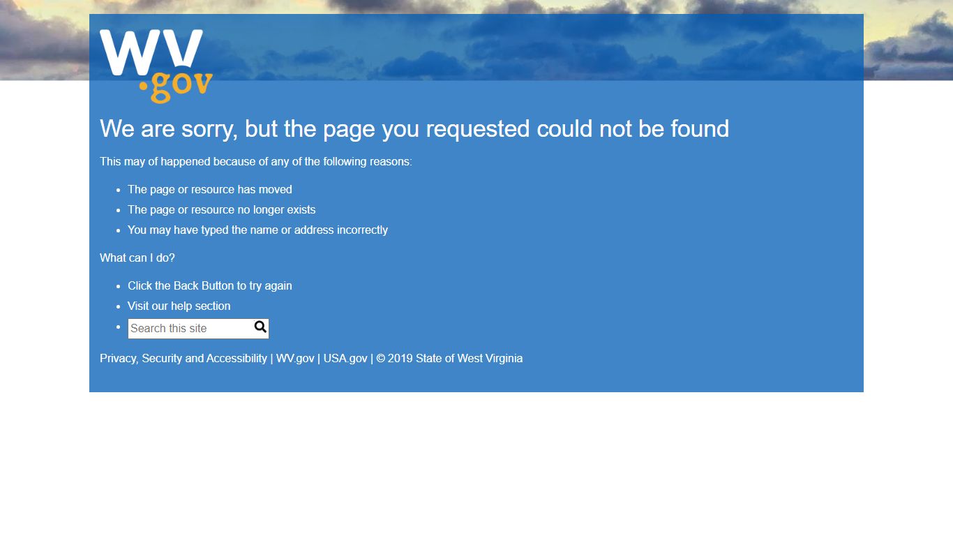 Search - OIS Search - West Virginia